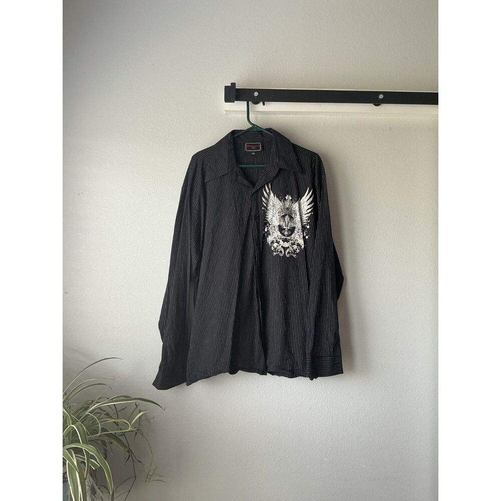 Patroncito. Men's XXL black button down long sleeve